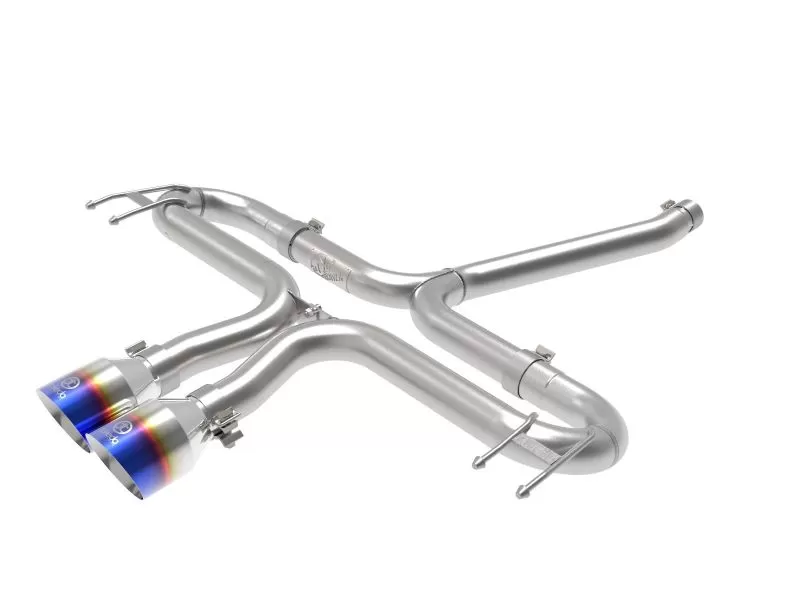 Takeda 2-1/2" 304 Stainless Steel Axle-Back Exhaust System with Blue Flame Tips Honda Civic Sport 17-20 L4-1.5L (t) - 49-36625-L