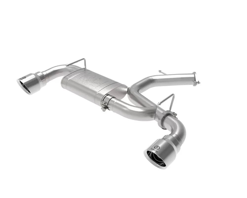 Takeda-ST 3" 304 Stainless Axle-Back Exhaust System w/ Polished Tips Hyundai Veloster N L4 2.0L 2019-2021 - 49-37009-P