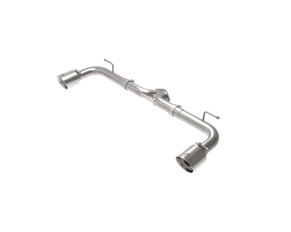 Takeda 2-1/2 IN 304 Stainless Steel Axle-Back Exhaust System w/Polished Tips - 49-37014-P