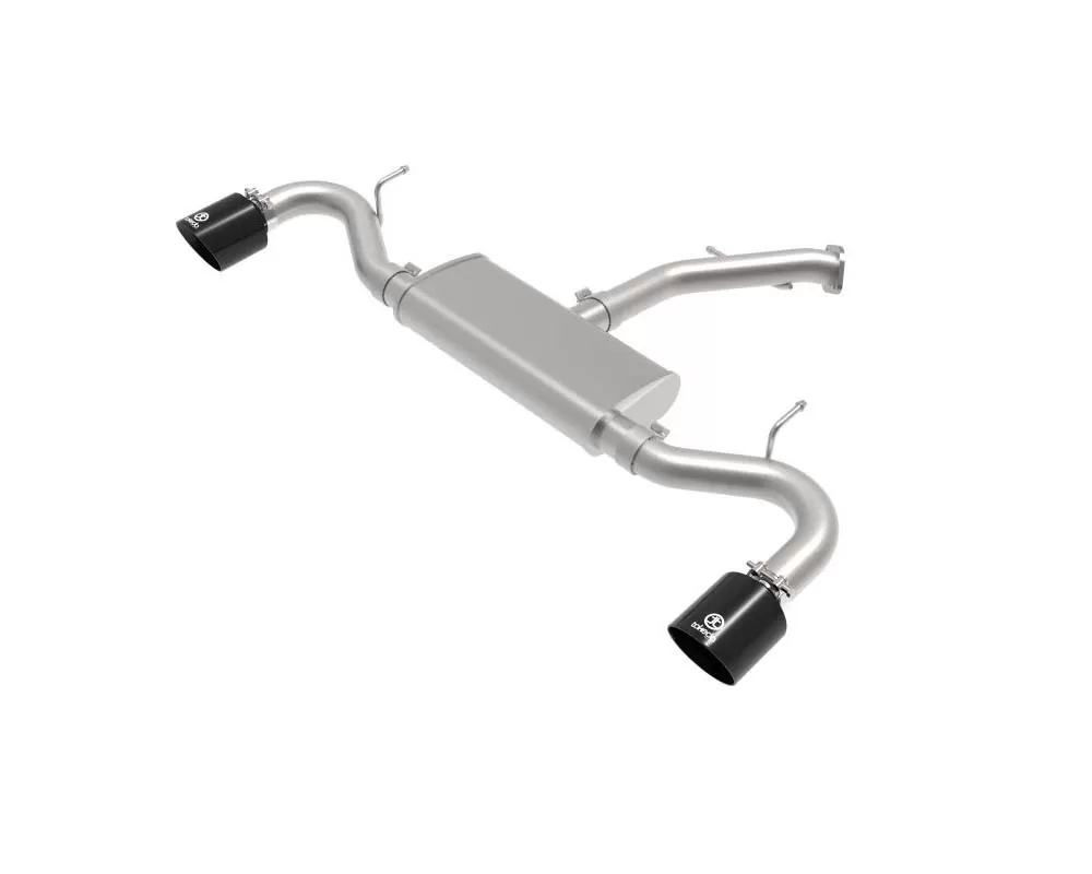 Takeda 2-1/2 IN 409 Stainless Steel Axle-Back Exhaust w/Black Tips - 49-47016-B