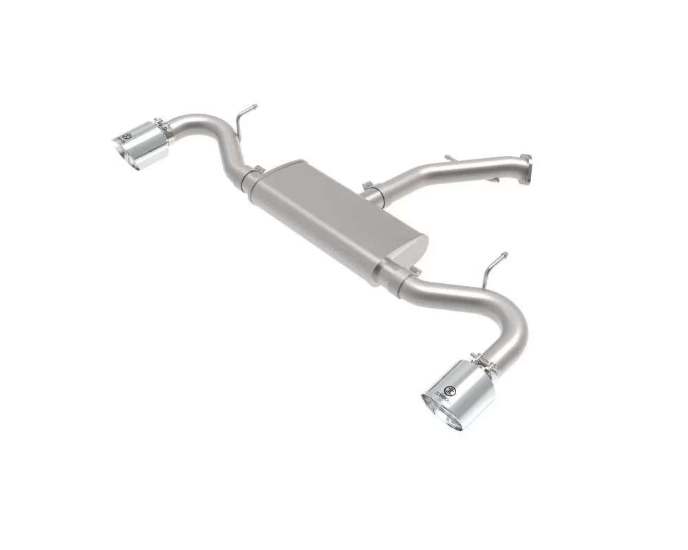 Takeda 2-1/2 IN 409 Stainless Steel Axle-Back Exhaust w/Polished Tips - 49-47016-P