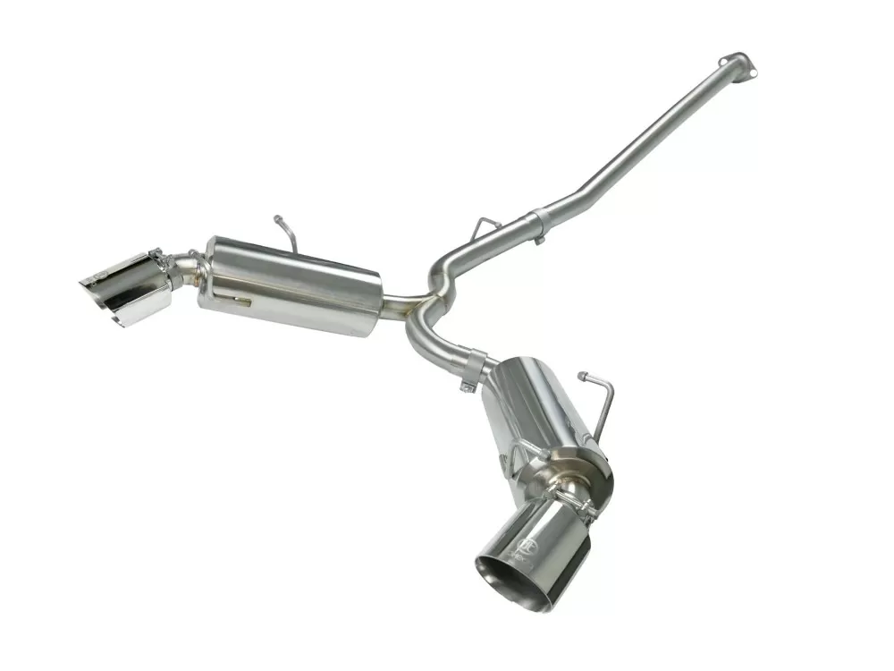 Takeda 2-1/2" Stainless Catback Exhaust System w/ Polished Tips Scion FRS | Subaru BRZ | Toyota GT-86 2012-2020 - 49-36023-1P
