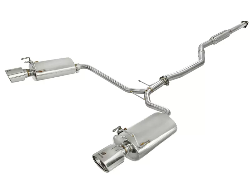 49-36609 Takeda 2-1/2" to 1-3/4" 304 Stainless Steel Catback Exhaust System Honda Accord (Coupe) EX-L 13-17 V6-3.5L - 49-36609