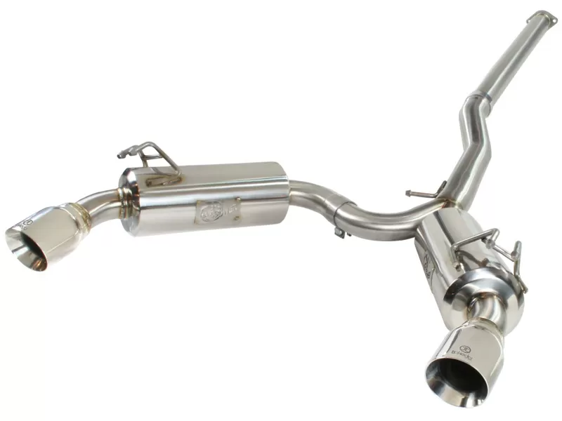 49-36701 Takeda 3" to 2-1/2" 304 Stainless Steel Catback Exhaust System Mitsubishi Lancer Evolution X 08-15 L4-2.0L (t) - 49-36701