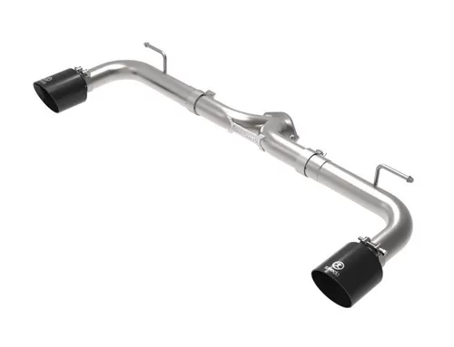 Takeda 2-1/2" 304 Stainless Axle-Back Exhaust System w/ Black Tips Mazda 3 L4 2.0L|2.5L 2014-2018 - 49-37014-B