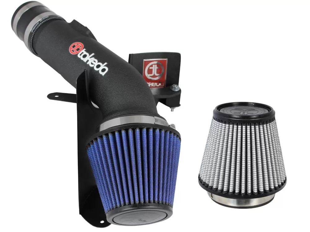 Takeda Stage-2 Wrinkle Black Cold Air Intake System w/ Pro DRY S & Pro 5R Filter Acura TLX | Honda Accord 2013-2020 - TR-1021B-R