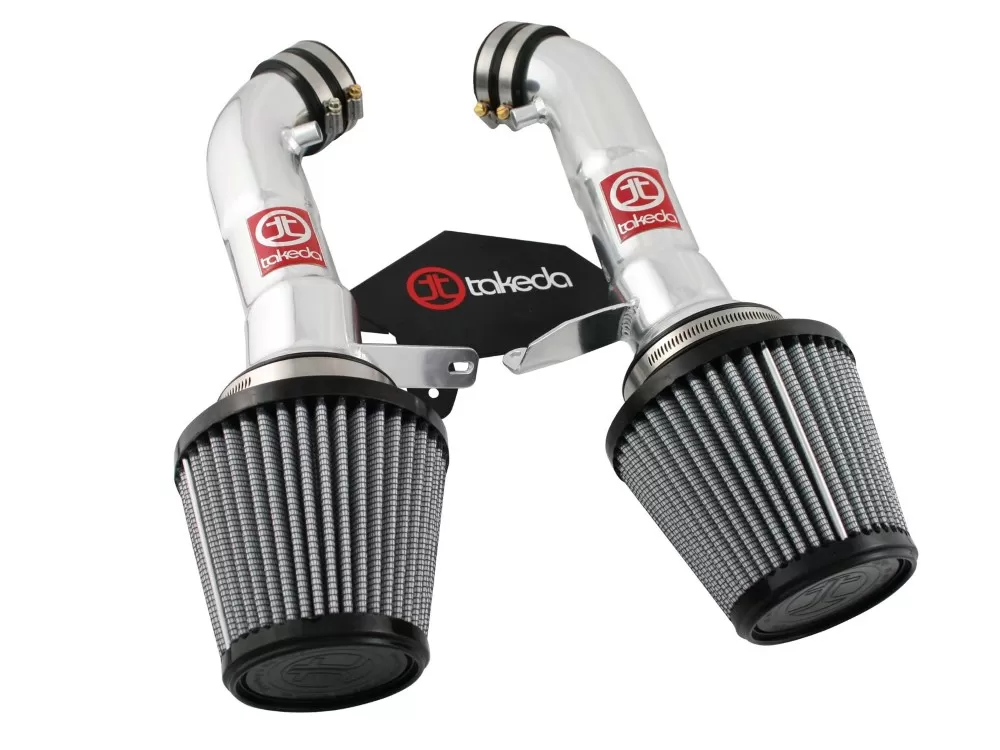 Takeda PDS Stage-2 polished Short Ram Air Intake System Infiniti G37 Coupe V6-3.7L 08-12 - TR-3008P