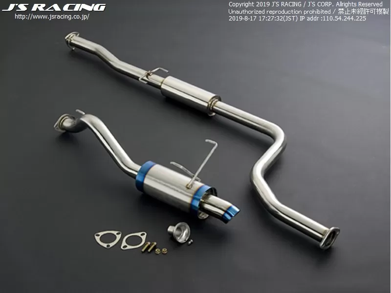 Js Racing C304 60RS Plus SUS Exhaust with EMS Honda Civic EG 1991-1995 - T304-H3-60RS-EMS