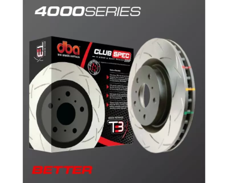 DBA 360mm Front Drilled & Slotted T3 4000 Series Rotor Jeep Grand Cherokee SRT-8 06-10 - 42532XS