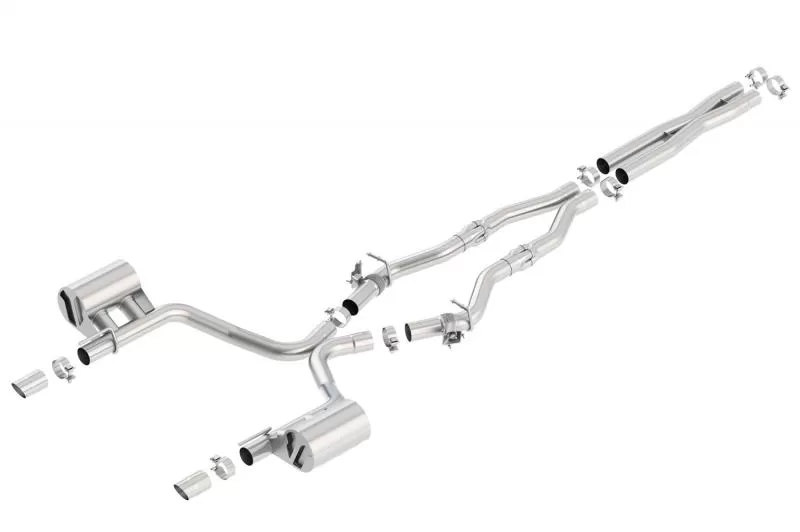 Borla ATAK Stainless Steel Cat Back Exhaust System with Active MDS Valves Dodge Charger 17-18 | Chrysler 300C 2017-2021 - 140723