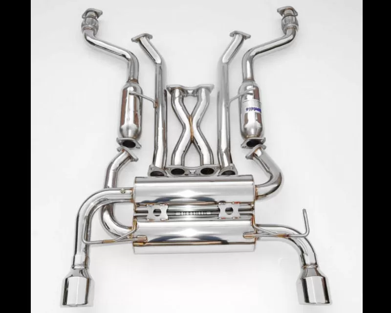Invidia Gemini Rolled Catback with Stainless Steel Tips Infinity FX35 | 45 2003-2008 - HS03IFXGIS
