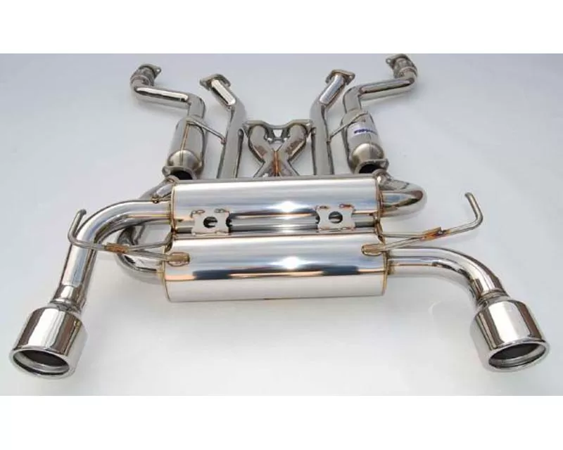 Invidia Gemini Catback Exhaust Rolled Stainless Steel Tips Infiniti G35 Coupe 2003-2006 - HS03IG3GIS