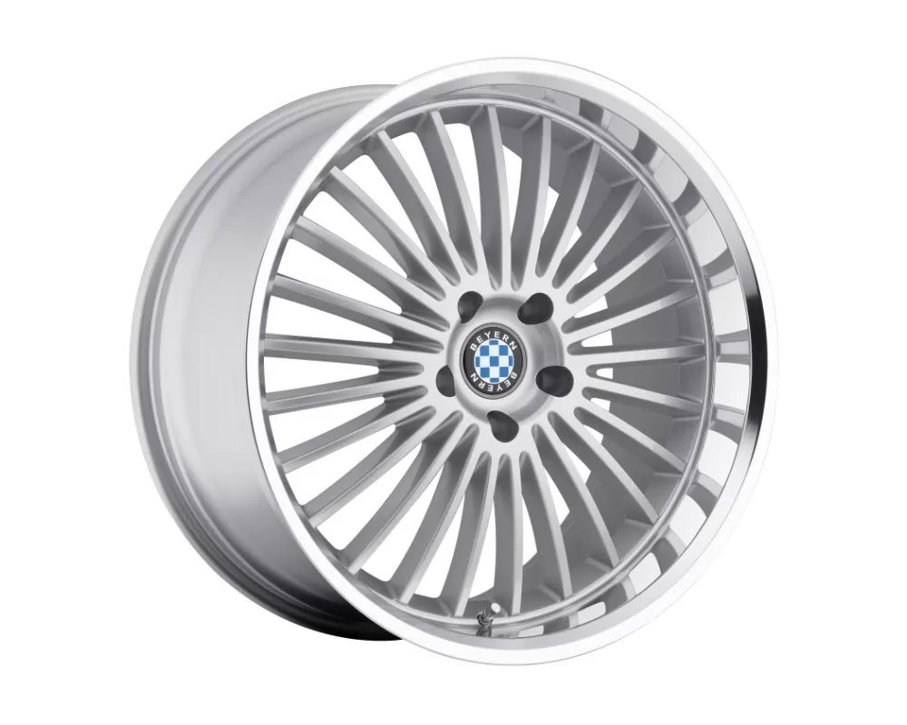 Beyern Multi Wheel 19x9.5 5x120 45mm Silver w/ Mirror Cut Lip SINGLE WHEEL CLEARANCE - 1995BYT455120S72