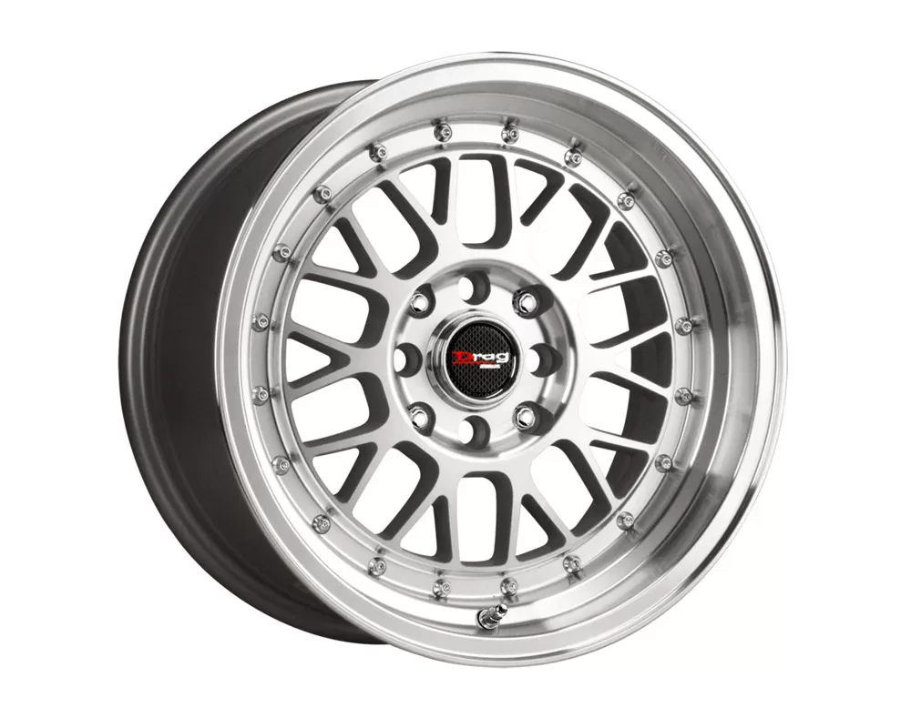 Drag DR-44 Silver Machined Face 15x7 4x100/114.3 40mm - DR44157044073SM