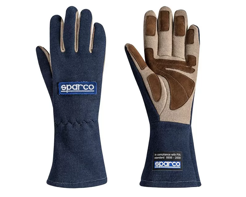 Sparco Land Classic Navy Racing Gloves | XS - 00130408BM