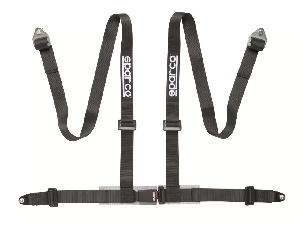 Sparco Black 2" 4-Point Bolt-In Street Harness - 04604BV1NR