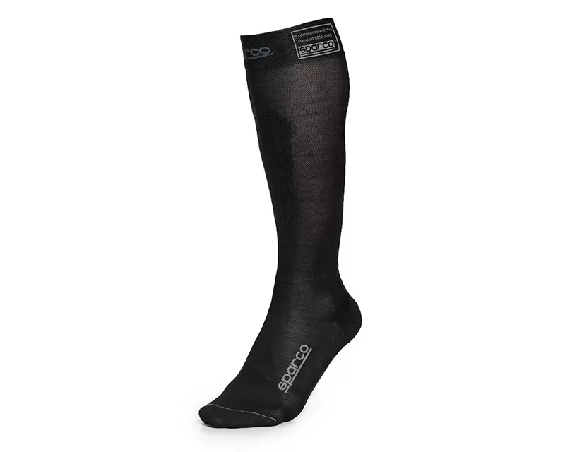 Sparco Black RW-9 Compression Racing Socks EU 44/45 | US 10/11.5 - 001512NR12