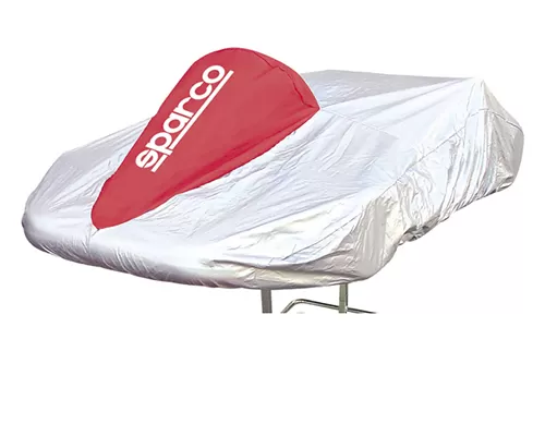 Sparco Silver and Red Protective Kart Cover - 02712R