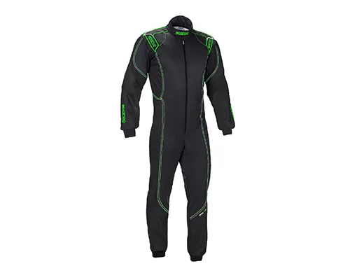 Sparco Black and Green KS-3 Karting Suit | XS - 002329NRVD1XS
