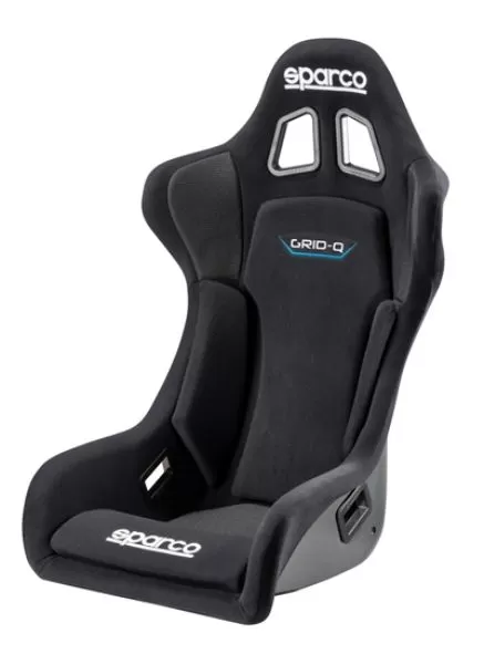 Sparco Cloth Grid Q Competition Racing Seat Black - 008009RNR