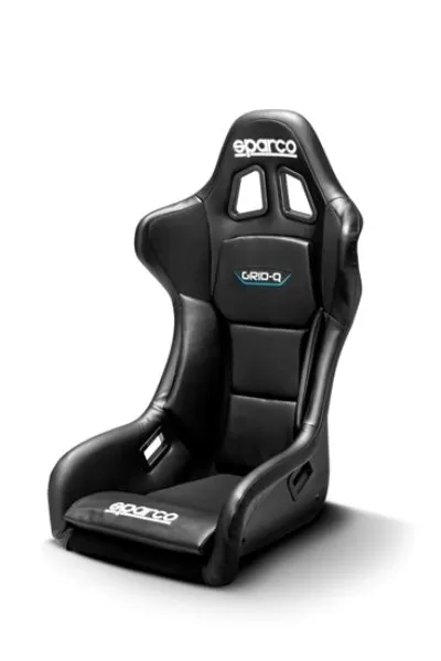Sparco Vinyl Grid Q Competition Racing Seat Black - 008009RNRSKY
