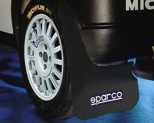 Sparco Black Universal Rally Mud Flaps - 03791NR