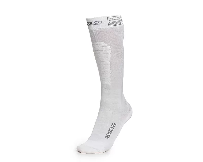 Sparco White RW-9 Compression Racing Socks EU 38/39 | US 5/5.5 - 001512BI1012