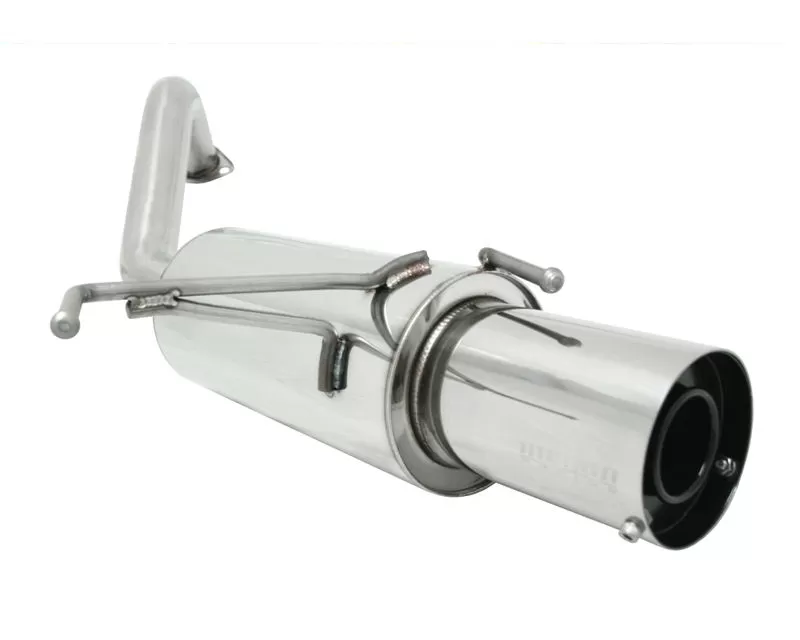 Megan Racing Axle Back Exhaust System with Single 3.5inch Stainless Steel Tip Honda Fit 2009-2014 - MR-ABE-HF09DS