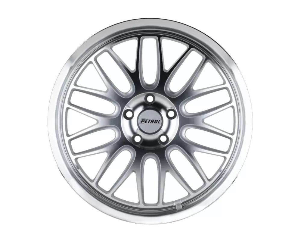 Petrol P4C Wheel 16x7 4x100 40 Silver w/Machined Face and Lip - 1670P4C404100S72