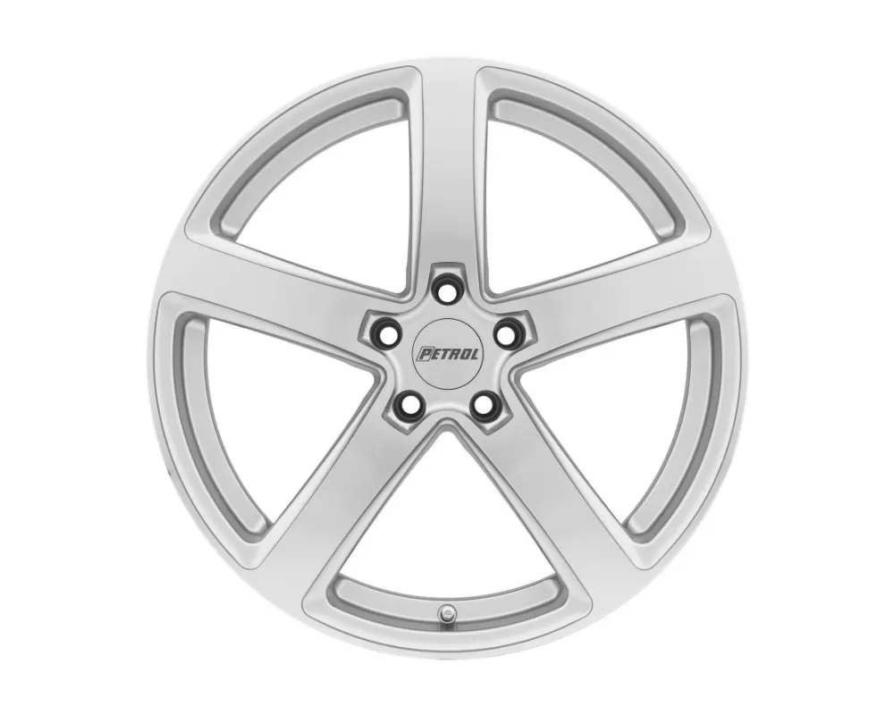 Petrol P2A Wheel 17x8 5x120 35mm Silver w/ Machined Cut Face - 1780P2A355120S76