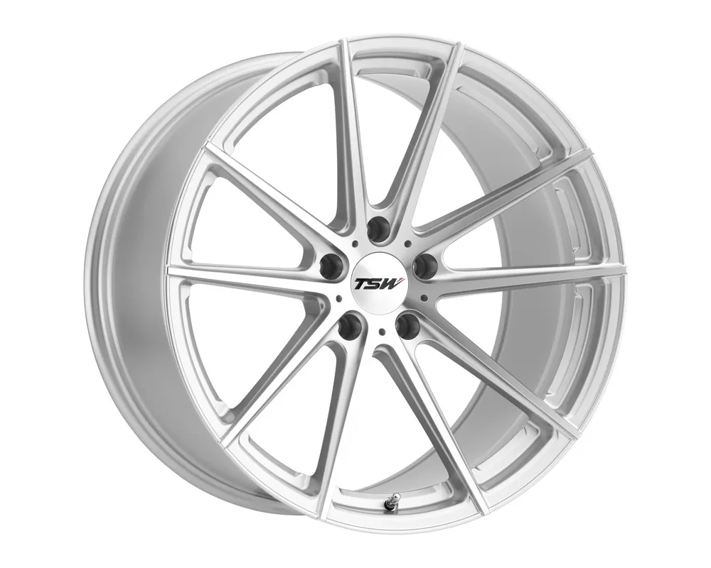 TSW Bathurst Wheel 20x10 5x112 25mm Silver w/ Mirror Cut Face - 2010BAT255112S72
