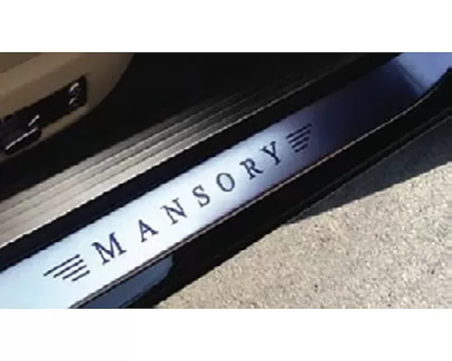 Mansory Stainless Steel Entrance Panels White Lighted Logo Bentley Continental GT | GTC 2016 - 505 395 351
