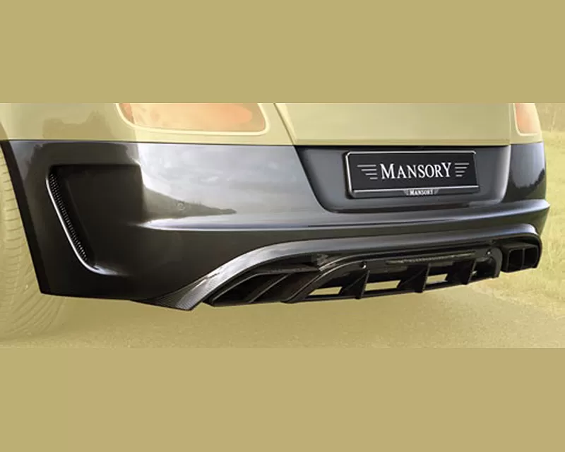 Mansory Carbon Fiber Rear Bumper | Diffuser with integrated OEM brake light Bentley Continental GT 2016 - 505 802 081