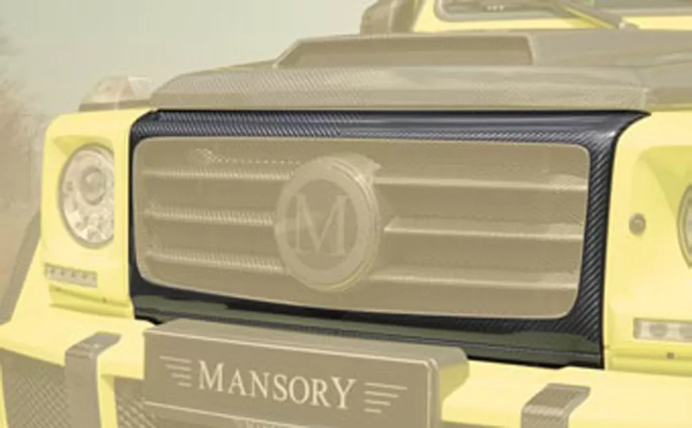 Mansory Matte Carbon Fiber GRONOS Front Mask with Clear Coat Mercedes-Benz G-Class W463 99-17 - 66M 103 371