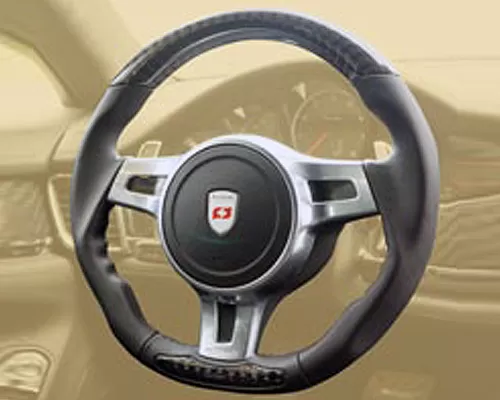 Mansory Sport Steering Wheel Leather | Alcantera with Mansory Logo Porsche 991 Turbo | Turbo S - 911 351 443
