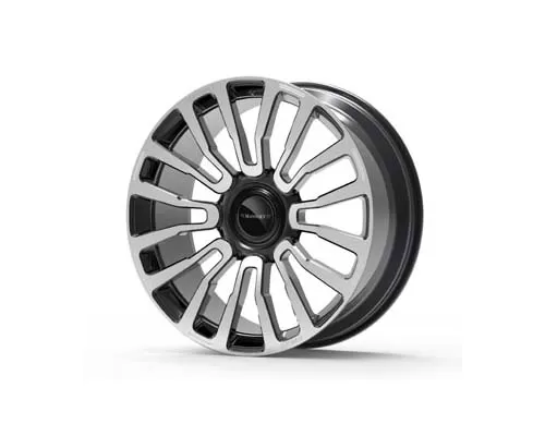Mansory Y.8 Wheel 22x10 Silver Polished w/Chrome Silver Wheel Cap Rolls Royce Cullinan 2019+ - Y8 22 10 40 120 SP