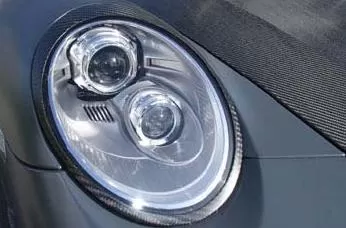 Mansory Carbon Headlight Ring Set Porsche 997.1 Carrera All Models 05-08 - 51 55 0520