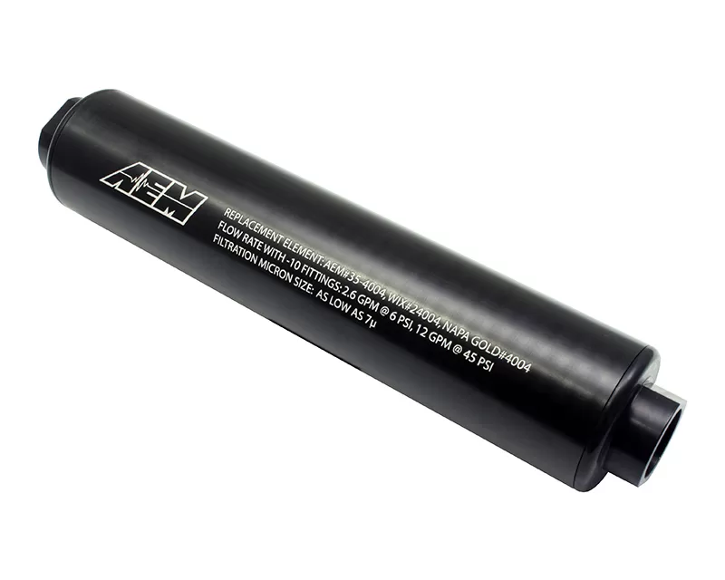 AEM Electronics High Volume Fuel Filter Universal - 25-201BK