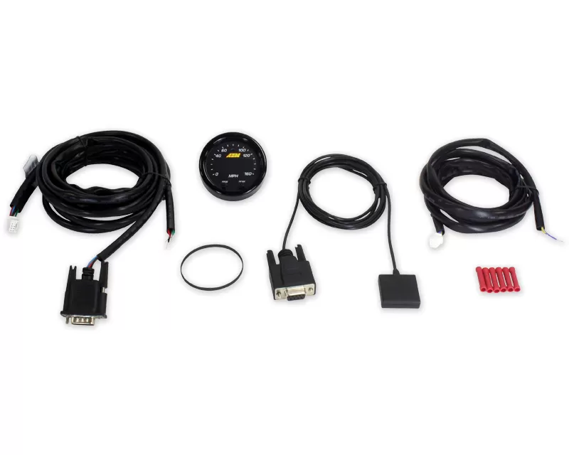 AEM Electronics X-Series GPS Speedometer Gauge 0-160mph Black Bezel & Black Faceplate - 30-0313