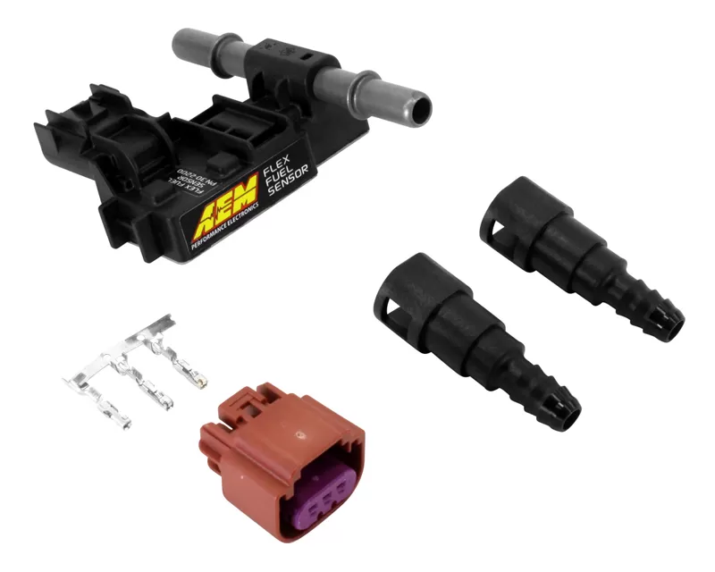 AEM Ethanol Content Flex Fuel Sensor with 3/8 inch Barbed Fittings Kit - 30-2200