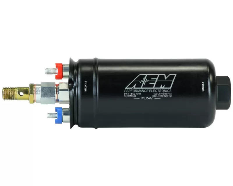AEM Electronics 400LPH Metric Inline High Flow Fuel Pump - 50-1009