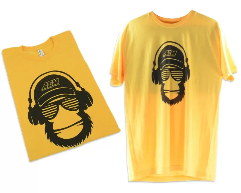 AEM Electronics Cool Monkey T-Shirt Heather Gold L - 02-2014L