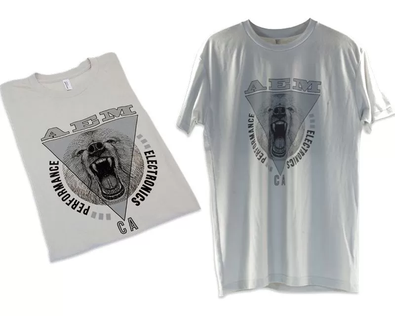 AEM Electronics CA Bear T-Shirt New Silver XXL - 02-2015XXL