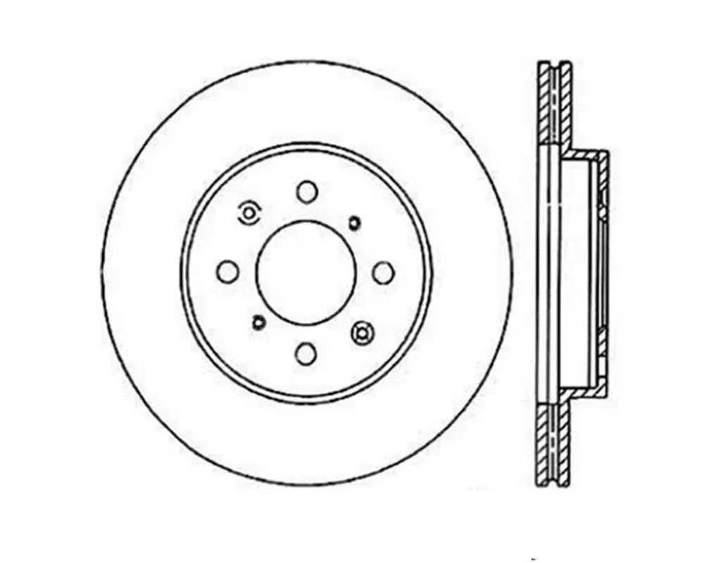 StopTech Sport Slotted Brake Rotor Front Left - 126.40021SL