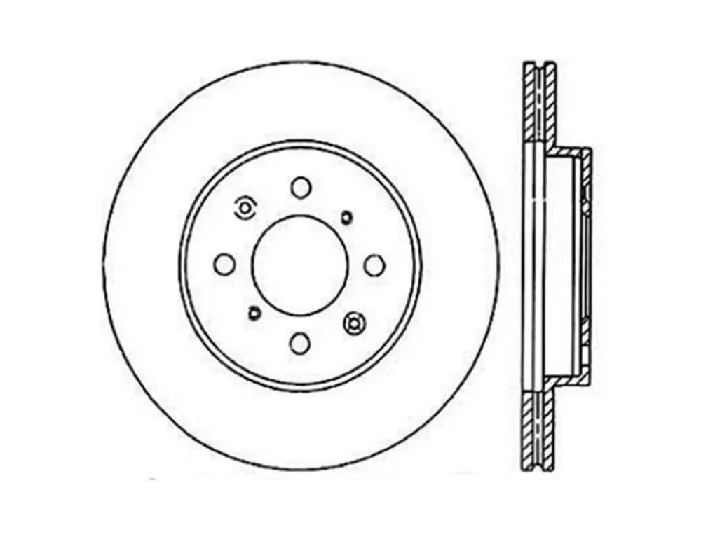 StopTech Sport Slotted Brake Rotor Front Right - 126.40021SR