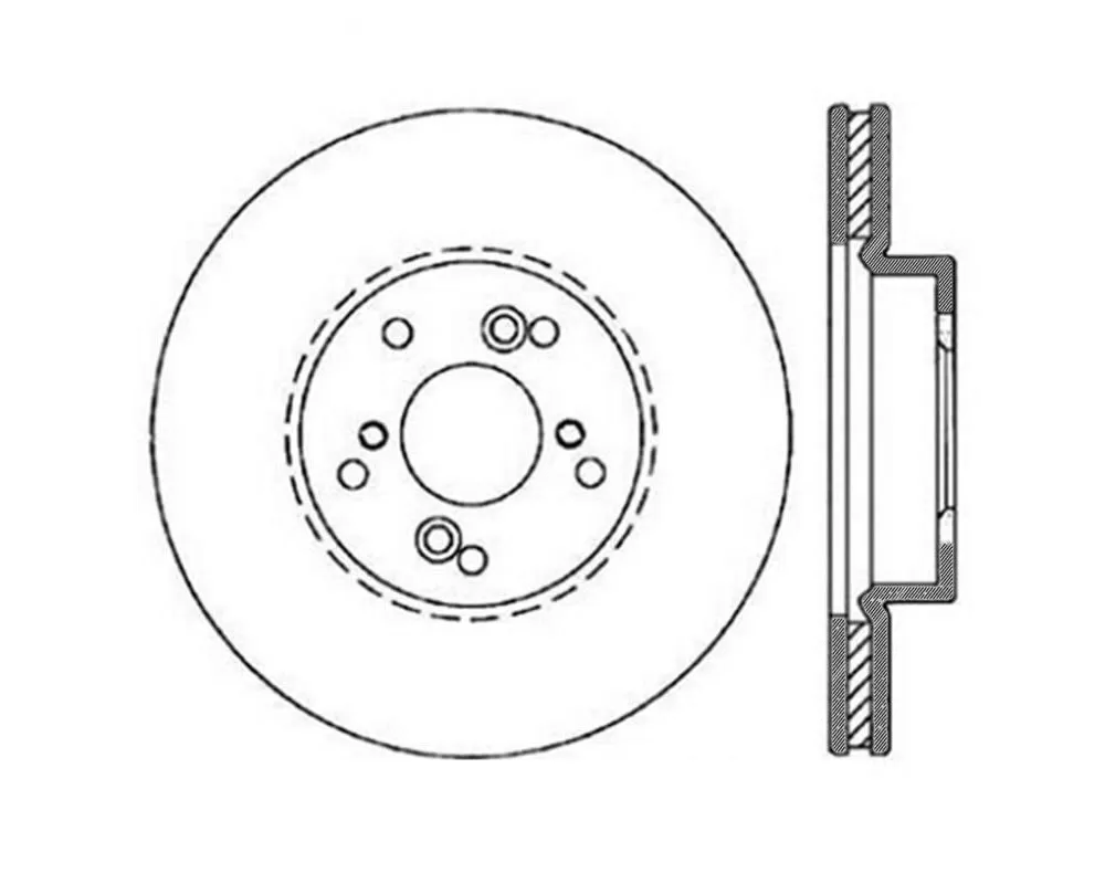 StopTech Sport Slotted Brake Rotor Front Right - 126.40046SR