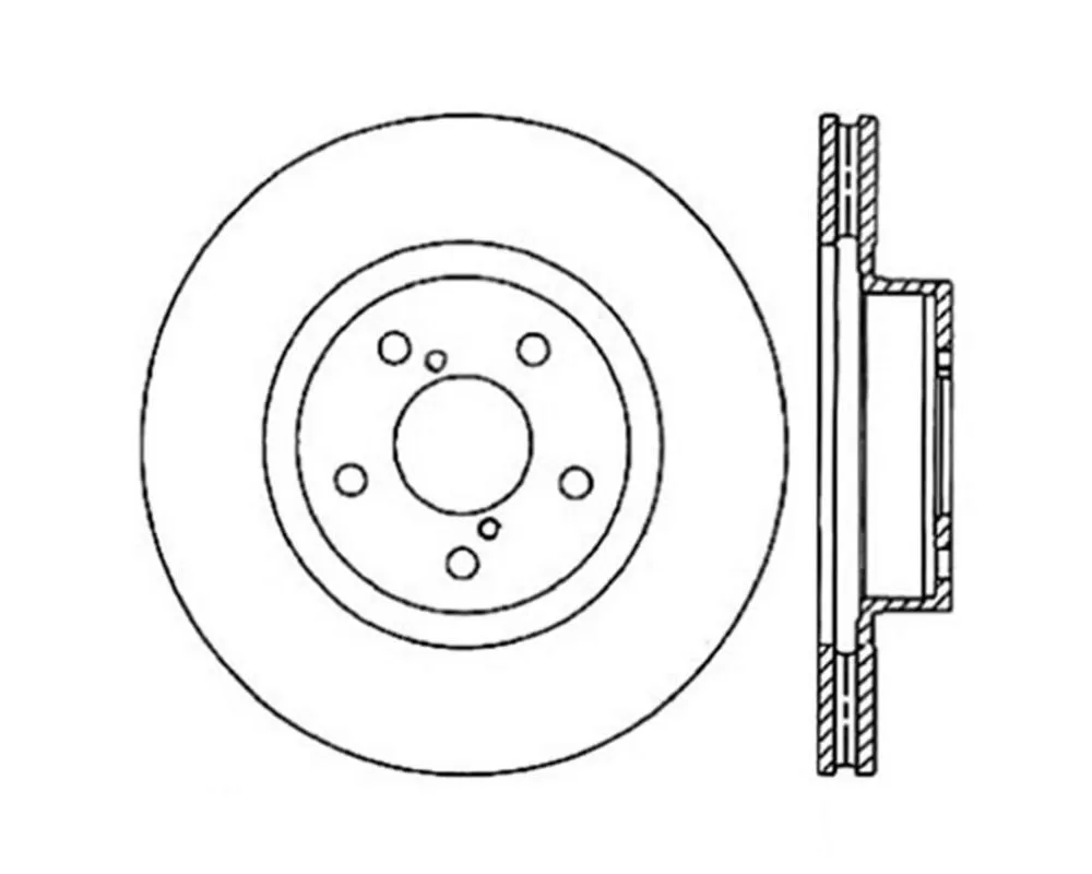 StopTech Sport Slotted Brake Rotor Front Right - 126.47021SR