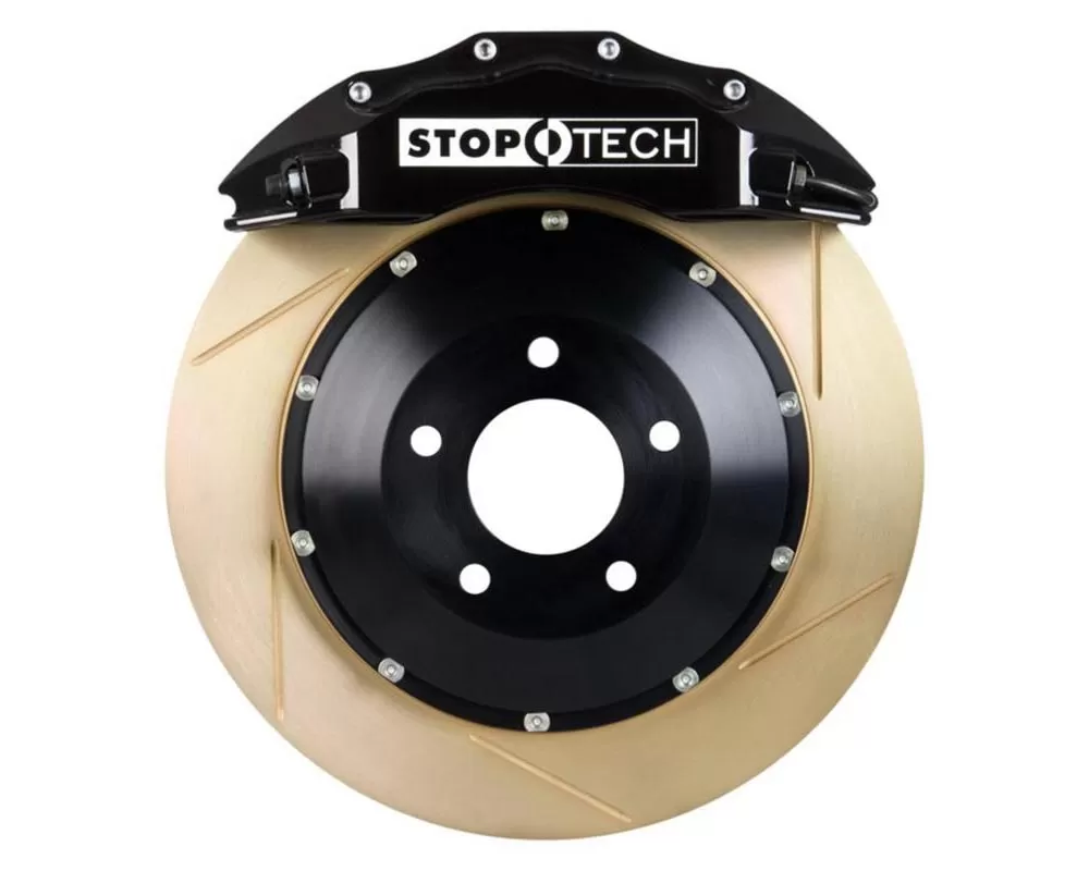 StopTech Big Brake Kit; Black Caliper; Slotted Two-Piece Rotor; Front Porsche Front - 83.781.6C00.53