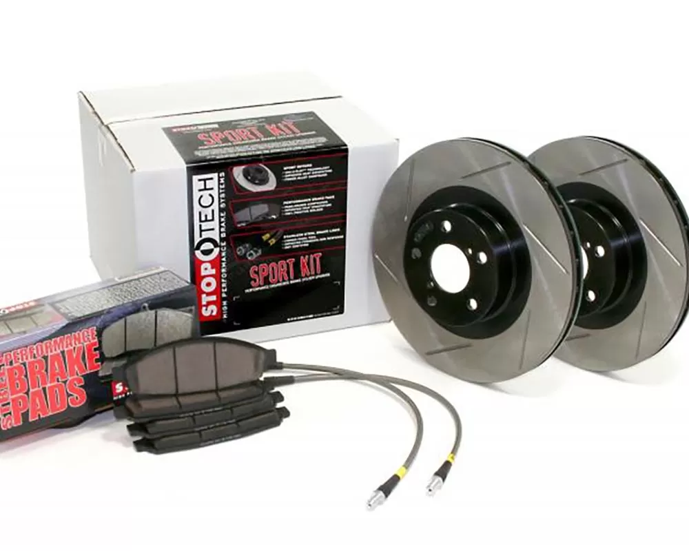 StopTech Sport Big Brake Kit Slotted Rotor Front Front - 977.47002F