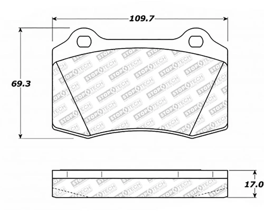 StopTech Street Select Brake Pads with Hardware - 305.05920